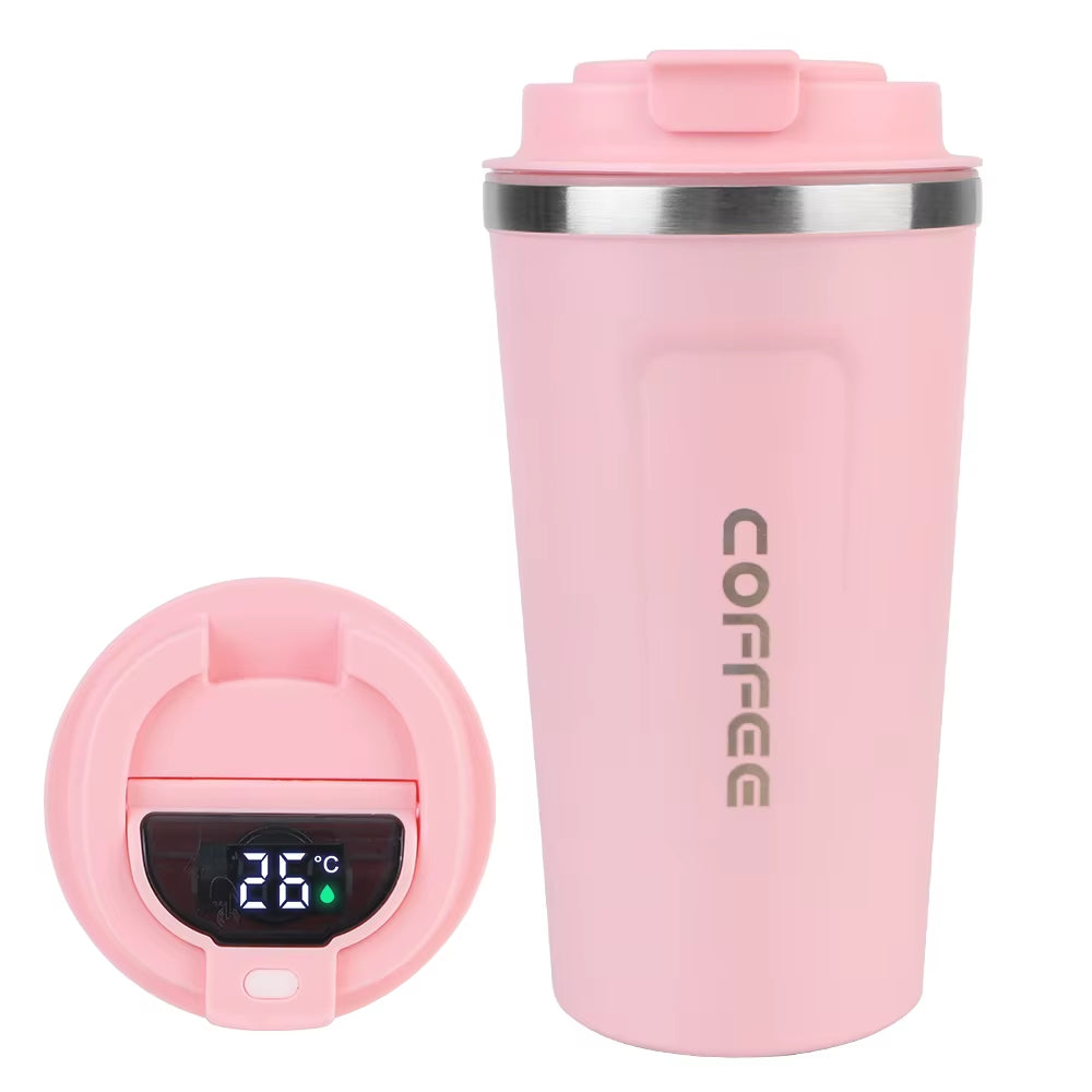 Edelstahl Thermobecher 380/510 ml – Doppelwandig isoliert, auslaufsicher & BPA-frei, Thermotasse für Kaffee, Tee & kalte Getränke