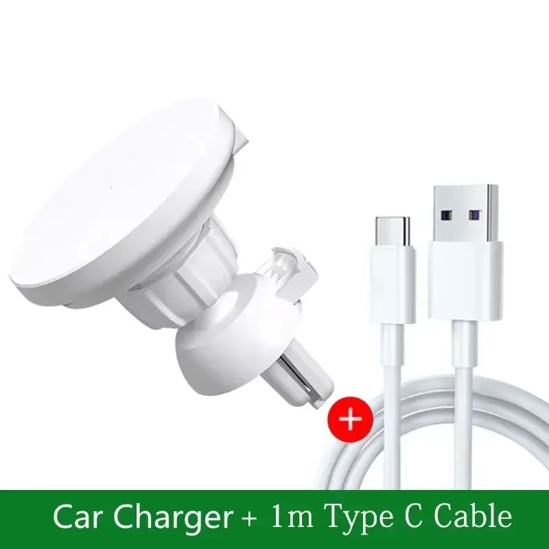 VIKEFON 30W Magnetic Car Wireless Charger for Iphone 12 13 14 15 Pro Max Air Vent Car Phone Holder Stand Fast Car Charging
