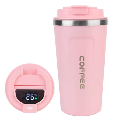 Edelstahl Thermobecher 380/510 ml – Doppelwandig isoliert, auslaufsicher & BPA-frei, Thermotasse für Kaffee, Tee & kalte Getränke