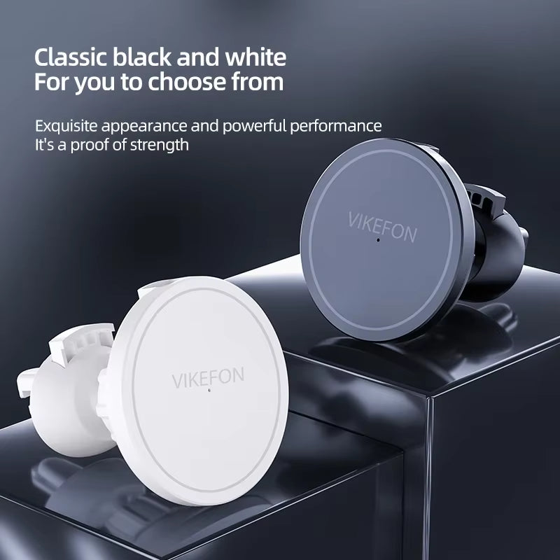 VIKEFON 30W Magnetic Car Wireless Charger for Iphone 12 13 14 15 Pro Max Air Vent Car Phone Holder Stand Fast Car Charging