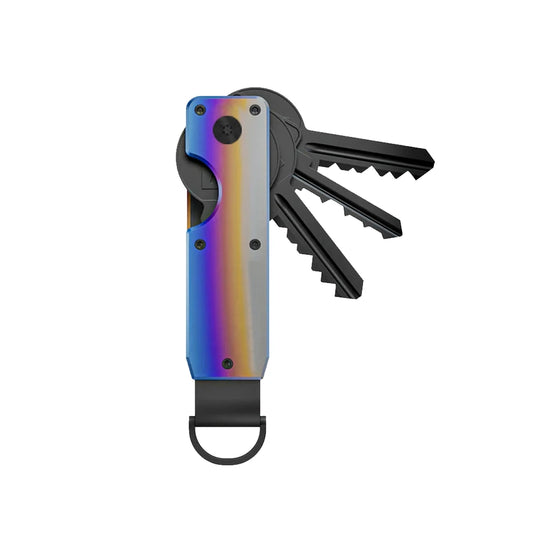 Key Organizer Compact Holder Metal Key Chain Minimalist Key Case Holder for Keychain Secures 1-5 Keys