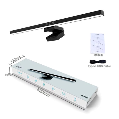 50Cm Computer Monitor Light Bar Screen Hanging Lights Stepless Dimming USB Desk Lamp for Study Reading Light Table Monitor Lamp