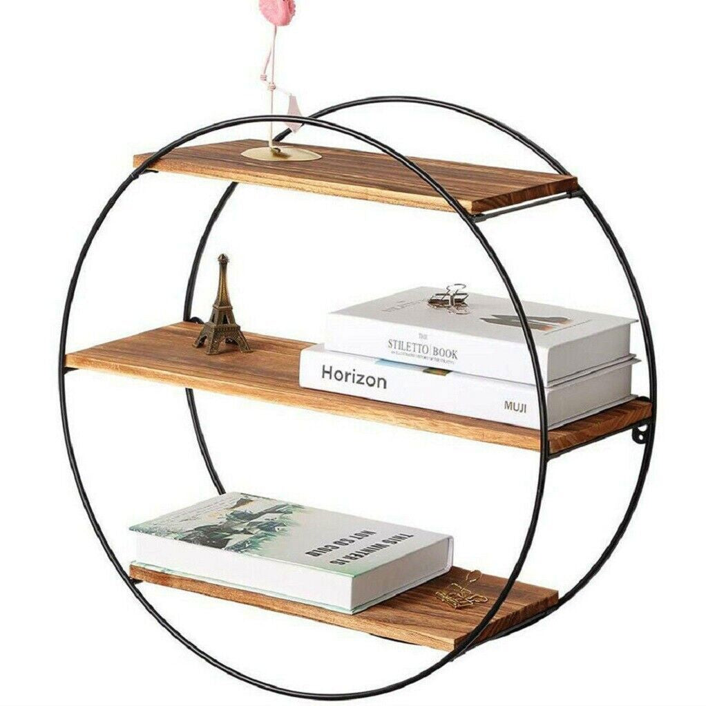 3 Ablagen Wandregal Hängeregal Schweberegal Board Holz Für Küchen Bad Bücher DHL