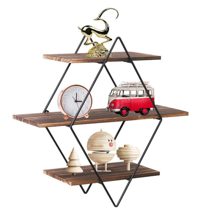 3 Ablagen Wandregal Hängeregal Schweberegal Board Holz Für Küchen Bad Bücher DHL