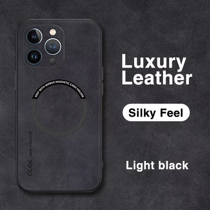 For Magsafe Luxury Leather Shockproof Phone Cases for Iphone 16 15 14 13 12 11 Pro Max 16E plus Magnetic Wireless Charging Cover