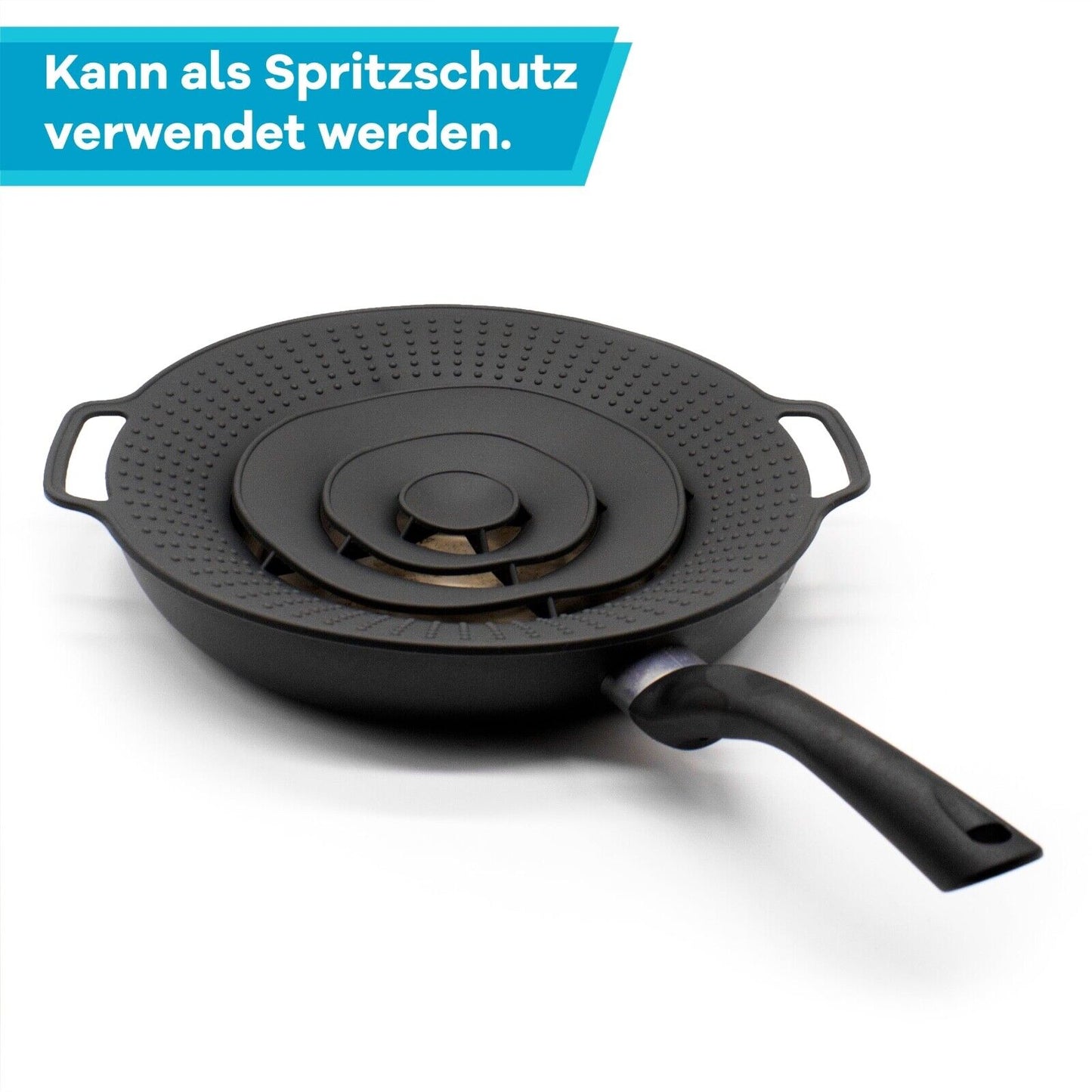 Überkochschutz Überlaufschutz Silikon Spritz Schutz Für Töpfe Pfannen Topfdeckel