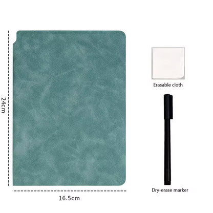 A5 Reusable Whiteboard Notebook Memo Book with Free Whiteboard Pen Erasing Cloth Weekly Planner Portable Notebooks