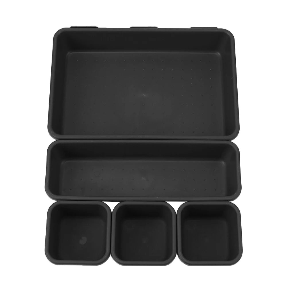 Storage Drawer Storage Box Kitchen Bathroom Storage Trays Closet Cover Sundries Jewellery Holder 8Pc/Set Make up Organizer Box