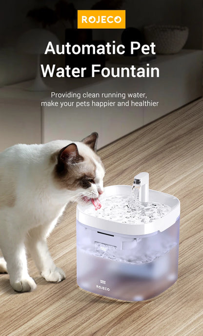 Katzenbrunnen 1,5L – Automatischer Haustier-Wasserspender mit Doppel-Filter, Ultra-Leise Pumpe & 2 Wasserfluss-Modi