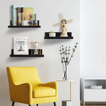 Aluminum Alloy Living Room Floating Shelves No Drilling Bedroom Decoration Wall Shelves Bathroom Shelf Books Plants Ledge