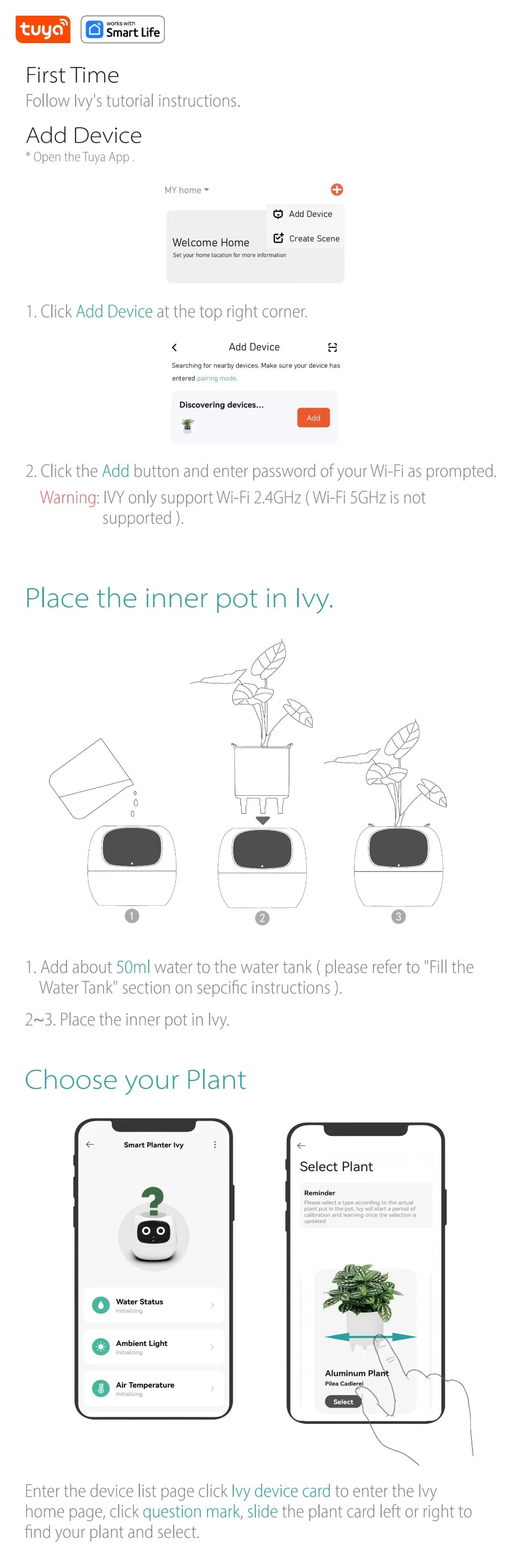 Tuya Ivy – Intelligenter Pflanztopf mit 49 Emotionen & 7 Sensoren, smartes Pflanzenwachstum mit AI-Chip