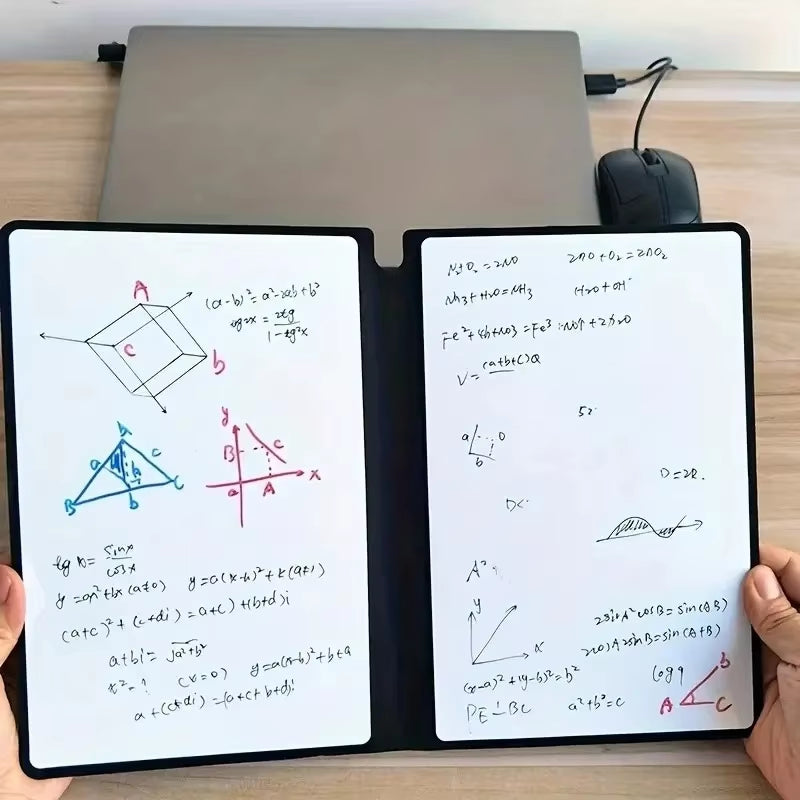 A5 Reusable Whiteboard Notebook Memo Book with Free Whiteboard Pen Erasing Cloth Weekly Planner Portable Notebooks