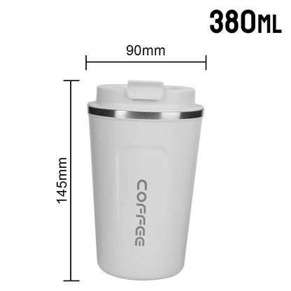 Edelstahl Thermobecher 380/510 ml – Doppelwandig isoliert, auslaufsicher & BPA-frei, Thermotasse für Kaffee, Tee & kalte Getränke