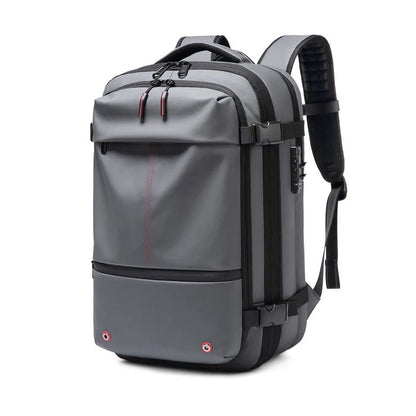 Reise-Laptop-Rucksack 17 Zoll mit Vakuum-Kompression – Erweiterbarer Business- & Schulrucksack bis 60L, wasserdicht, diebstahlsicher & TSA-Schloss