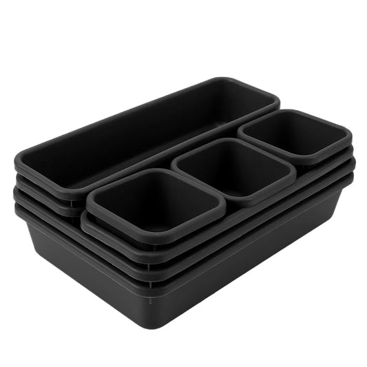 Storage Drawer Storage Box Kitchen Bathroom Storage Trays Closet Cover Sundries Jewellery Holder 8Pc/Set Make up Organizer Box