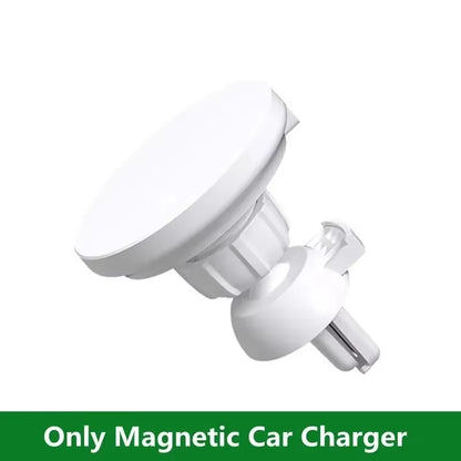 VIKEFON 30W Magnetic Car Wireless Charger for Iphone 12 13 14 15 Pro Max Air Vent Car Phone Holder Stand Fast Car Charging