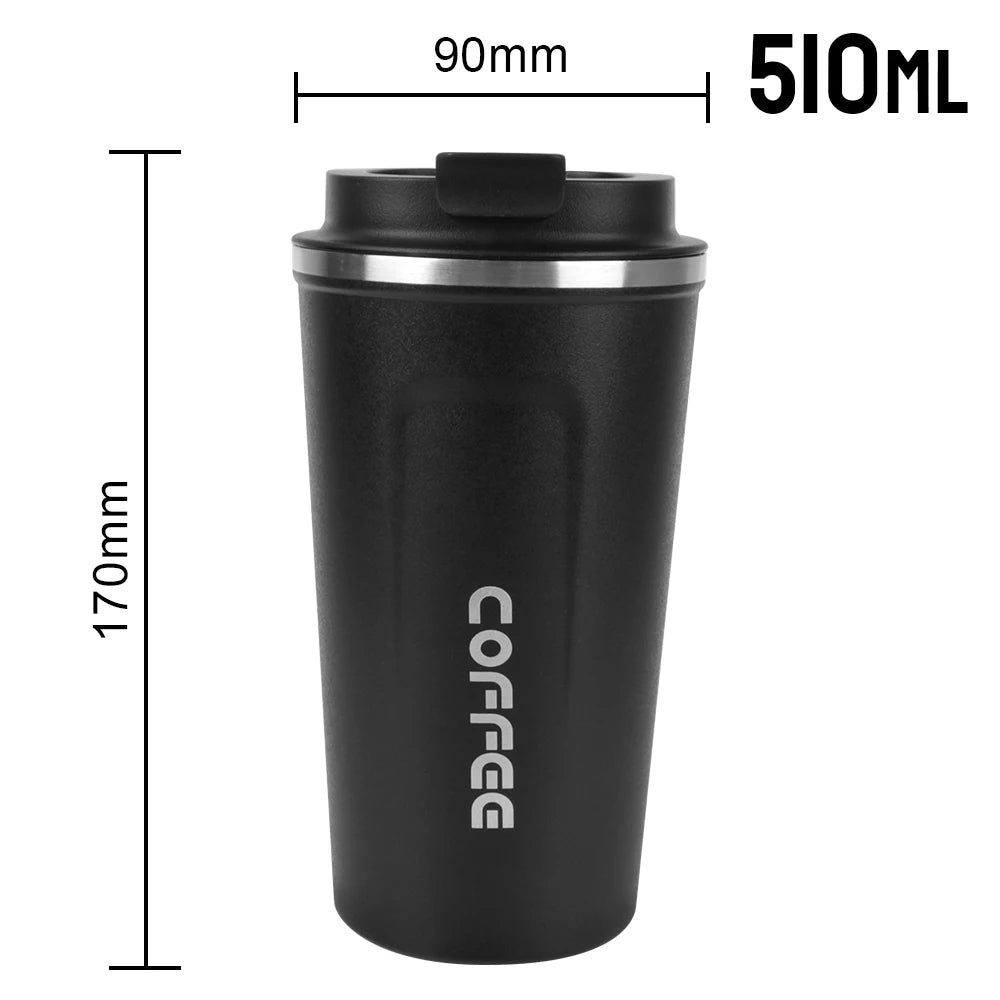 Edelstahl Thermobecher 380/510 ml – Doppelwandig isoliert, auslaufsicher & BPA-frei, Thermotasse für Kaffee, Tee & kalte Getränke