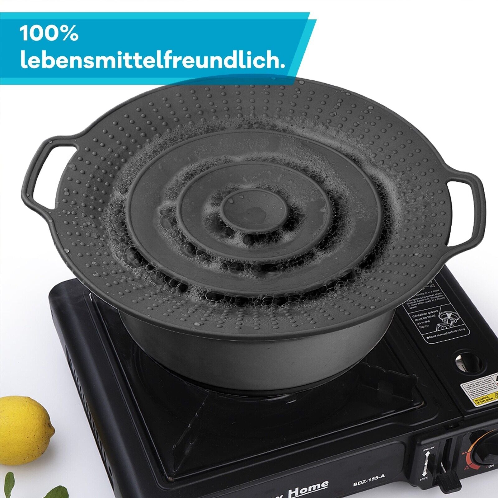 Überkochschutz Überlaufschutz Silikon Spritz Schutz Für Töpfe Pfannen Topfdeckel
