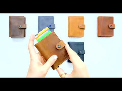 Orlando – RFID Premium Kartenhalter, Wallet inkl. Münzfach aus echtem Leder